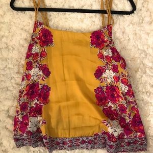 Free people tank with beaded detail